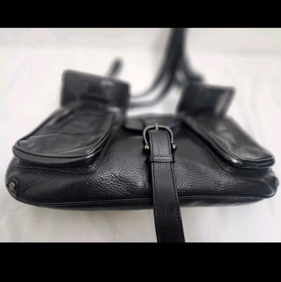 Burberry Prorsum Runway Cinda Black Leather Moto Crossbody Handbag Shoulder bag - Picture 6 of 15